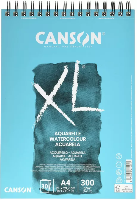 Canson XL® Watercolour Pad, blue, A4 : Amazon.de: Home & Kitchen