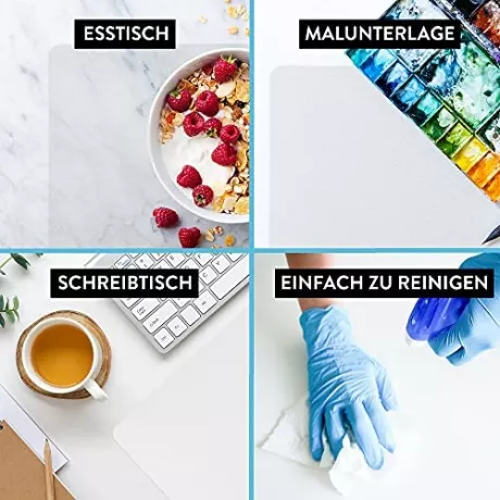 Transparent Desk Mat Made in Germany Large Odourless Non-Slip Non-Slip Clear Transparent Craft Mat Children Painting Mat 80 x 40 cm : Amazon.de: Stationery & Office Supplies