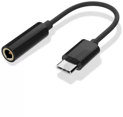 USB-C til 3.5 mm adapter - Sort