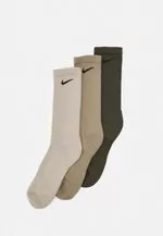 Nike Performance EVERYDAY PLUS CUSH CREW UNISEX 3 PACK - Sportsocken - stone/matte olive/cargo khaki/black/schwarz - Zalando.de
