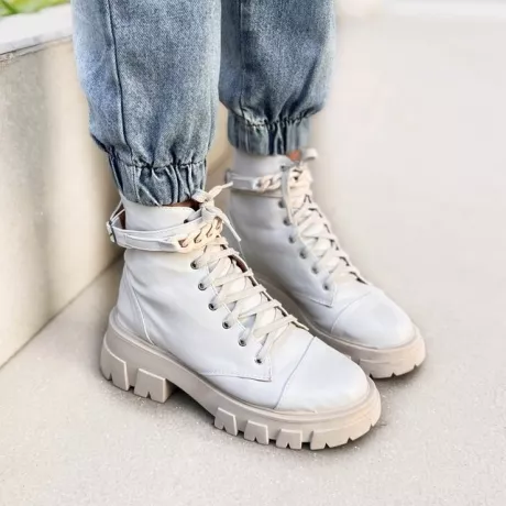 Bota 7802 Off white - Comprar em Liz Calçados