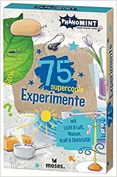 moses. PhänoMINT 75 supercoole Experimente mit Licht & Luft, Wasser, Kraft & Elektrizität | Magische Zaubertricks – naturwissenschaftlich fundiert | Kartenset für Kinder ab 7 Jahren : Anita van Saan, Carola von Kessel: Amazon.de: Bücher