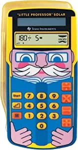 Texas Instruments Little Professor Rechentrainer (für Vor- und Grundschule, Solarbetrieben, mit 80.000 Rechenaufgaben) gelb-blau : Amazon.de: Bürobedarf & Schreibwaren