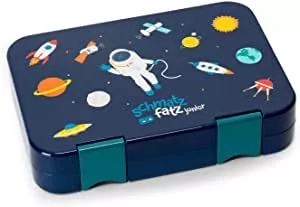 schmatzfatz Junior Brotdose Kinder mit Fächern, BPA Frei Lunchbox Kinder, Bento Box Kinder, Brotbox für Mädchen & Jungen, Snackbox, Perfekt für Schule, Kindergarten & Ausflüge (Marineblau Space) : Amazon.de: Küche, Haushalt & Wohnen