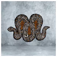 IKEA ART EVENT 2019 Teppich Kurzflor - schwarz, bunt - IKEA