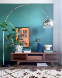 Bow Bogenlampe, Messing und Marmor | MADE.com