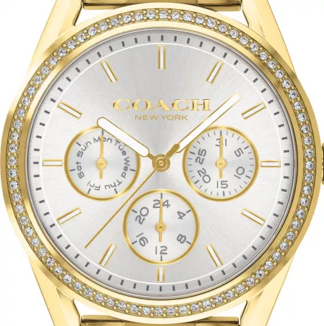 Relógio Coach Feminino Aço Dourado 14503266 03 ATM