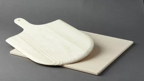 Pizzasten og -spade