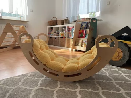 Holz Montessori Bogen Hexenkissen Spielzeug für Kleinkind - Etsy.de