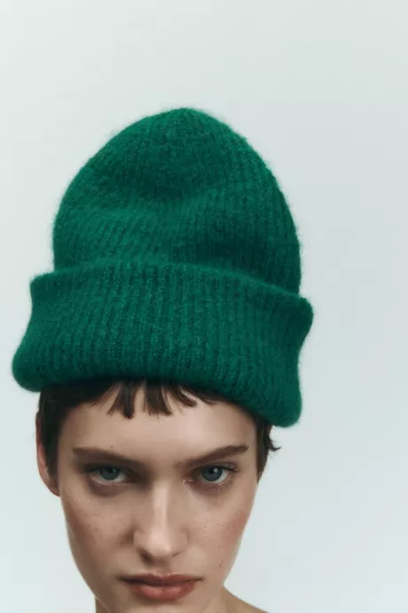 KNITTED BEANIE - Emerald | ZARA Germany