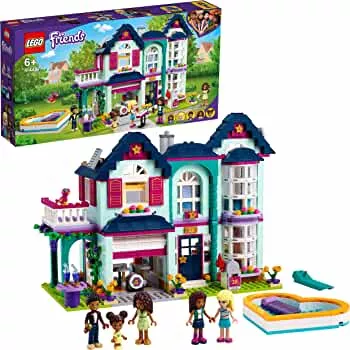 LEGO 41449 Friends Andreas House Set, Dollhouse for Mini Dolls with Swimming Pool and Music Studio, Toy from 6 Years: Amazon.de: Toys