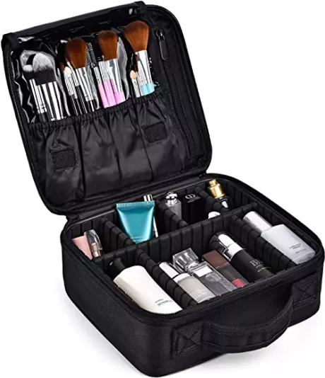 Cosmetic Bag, Portable Travel Make-Up Bag, Professional Make-Up Organiser Bag, Make-Up Storage, Cosmetic Box, Waterproof Artist’s Make-Up Bag with Adjustable Dividers : Amazon.de: Fashion