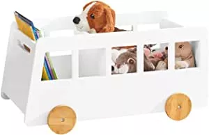 SoBuy KMB41-W Kinderregal Aufbewahrungsregal für Kinder Bücherständer Spielzeugregal Bücherregal Kinder BHT ca.: 68x33x43cm : Amazon.de: Küche, Haushalt & Wohnen
