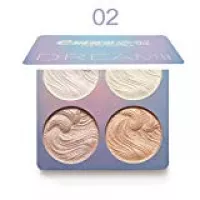 Highlighter Palette, Baking Highlighter Bronze-Puder Langlebige Wasserfeste Gebackene Highlighter Puder Palette Makeup Palette Baked Brilliant Erhellen Sie Hautfarbe Face Contour Powder