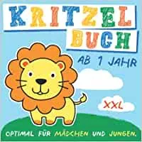 Kritzelbuch ab 1 Jahr mit 60 niedlichen Motiven: Mein erstes großes Ausmalbuch zum Kritzeln und Ausmalen : Braun, Aron: Amazon.de: Bücher