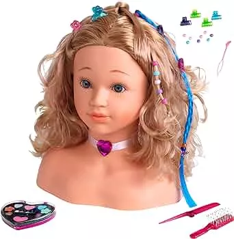 Theo Klein 5240 Princess Coralie Schmink- und Frisierkopf "Sophia" | Inkl. Zubehör für fantasievolle Frisuren und tolle Schmink-Ideen | Für Kinder ab 3 Jahren: Amazon.de: Spielzeug
