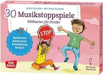30 Musikstoppspiele. Bildkarten für Kinder: Bewegungsspiele & mehr für Kita, Grundschule & Kinderturnen (Körperarbeit und innere Balance. 30 Ideen auf Bildkarten) : Gulden, Elke, Scheer, Bettina: Amazon.de: Bücher