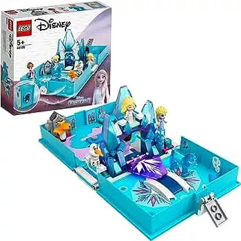 LEGO 43189 Disney Frozen 2 Elsas Märchenbuch, Reisespielzeug mit Nokk und Olaf, mit Prinzessinnen Mini-Puppen, Eiskönigin Spielzeug ab 5 Jahren: Amazon.de: Spielzeug