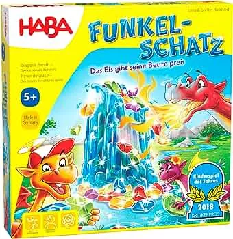 Haba Funkelschatz Brettspiel, Kinderspiel des Jahres 2018, Mitbringspiel für 2-4 Spieler ab 5 Jahren: Amazon.de: Spielzeug