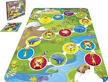 Hasbro Twister Junior Spiel, Tierisches Vergnügen, doppelseitige Matte, 2 Spiele in einem, Partyspiel für Kinder ab 3 Jahren, – 4 Spieler, 27752508: Amazon.de: Spielzeug