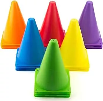 Tebery 30 Stück Markierungskegel Durabile Markierkegel Fußball Trainingshilfen Multifunktionskegel für Kinder, Fußball, Sport, Reitsport & Hund Training : Amazon.de: Sport & Freizeit
