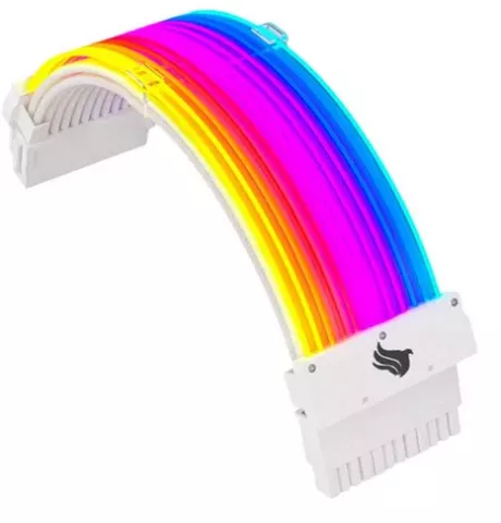 Cabo Extensor Premium 24p Pichau Ps100, Rgb, 240mm, Branco 110V/220V | Parcelamento sem juros