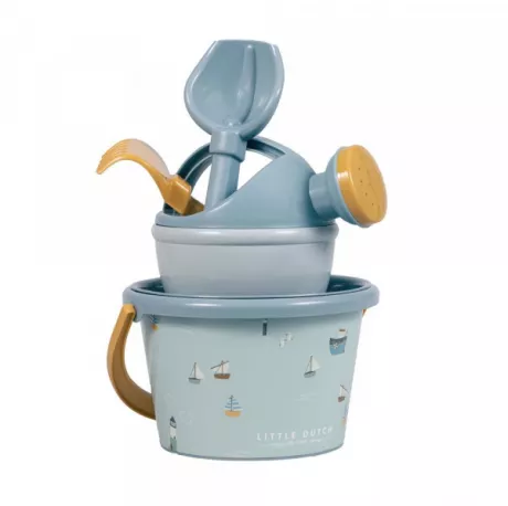 Little Dutch Sand Eimer-Set 5 teilig Sailors Bay | Sandspielzeug | Outdoorspielzeug | Unterwegs | Elfenstall