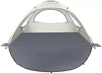 MoopGou Strandmuschel, Tragbares Strandzelt für 2-4 Personen, Strandmuschel Baby mit UV-Schutz 50+, Strandzelt mit 3 belüftete Fenster, Schnelle Montage, Einfaches Tragen Schirm Strandmuschel (Weiß) : Amazon.de: Sport & Freizeit