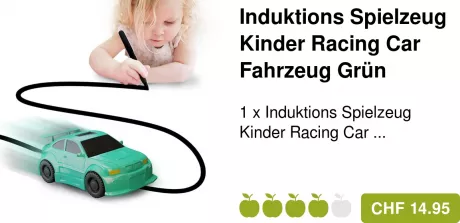 Induktions Spielzeug Kinder Racing Car Fahrzeug Grün