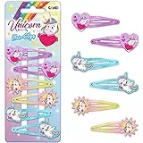 PinkSheep Einhorn Haarspangen Spangen für Mädchen, 6 Paare/12 Pack Fuchs Regenbogen Wolke geformt Haarnadeln, niedliche Haarspangen Metall Snap Spangen funkelnde für Mädchen Teenager Kleinkinder : Amazon.de: Fashion