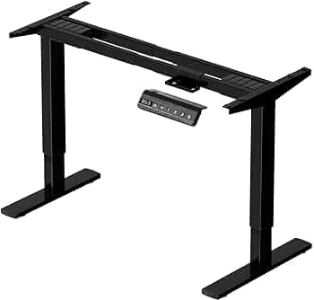 Homall Höhenverstellbarer Tisch Gestell mit 2 Motoren, Elektrisch Schreibtisch Belastbar bis 120KG, 2-Fach-Teleskop, Tischgestell mit Memory-Steuerung, Kollisionschutz Funktion (Schwarz) : Amazon.de: Küche, Haushalt & Wohnen