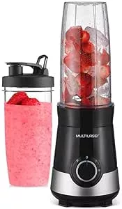 Liquidificador Shake 220V com 300W 800ml + 1 Copo Extra Preto/Prata Multilaser