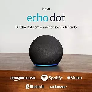 Echo Dot 5ª geração | O Echo Dot com o melhor som já lançado | Cor Preta