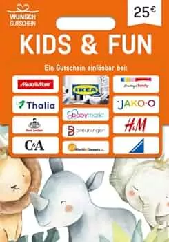 DAS KIDS & FUN GESCHENK - Kids & Fun Gutschein - für Deutschland - per Post : Amazon.de: Geschenkgutscheine