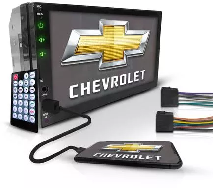 Central Multimidia Universal 2 Din Mp5 Bt Espelha Usb Chevrolet - First Option - Central Multimídia para Carro - Magazine Luiza