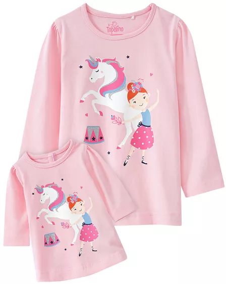 Mädchen Langarmshirt mit Puppenshirt im Set | Ernsting's family
