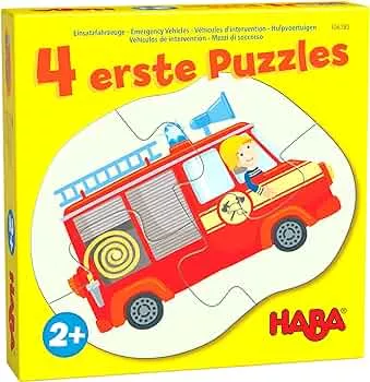 HABA -4 First Puzzles - Emergency Vehicles: Amazon.de: Toys