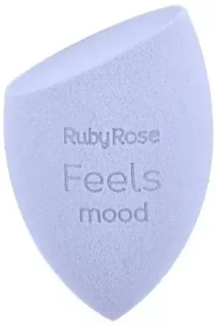 Esponja De Maquiagem Ruby Rose Chanfrada Feels Mood S/ Latéx | MercadoLivre