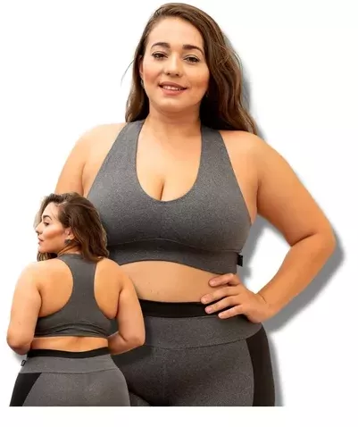 Top Plus Size Fitness Feminino Sem Bojo P/ Academia Premium | MercadoLivre