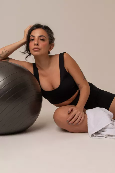 top compress gym babe | top feminino fitness - GG / cherry - Lela Brandão Co.