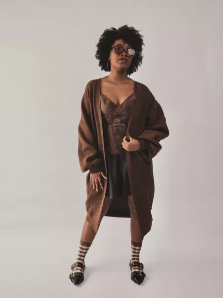 Cardigan Tricot Longo Capuccino - El Gato Store