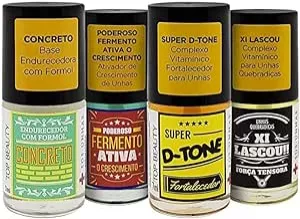 Top Beauty Kit 4 Bases Tratamento Endurecedor Sos Unhas | Amazon.com.br