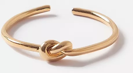 Anel Tie Banhado a Ouro - Dipua