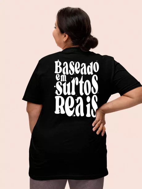 Bilhan Camiseta Oversized Feminino Plus Size Estampada Moda Modesta Surtos