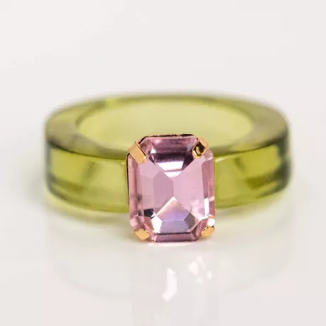 Funky Green Resin Ring | Local Eclectic – local eclectic