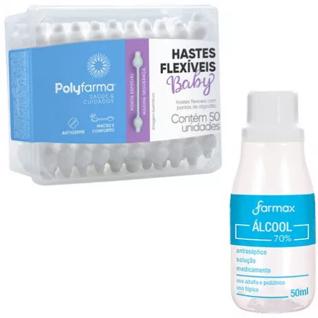 Hastes Flexiveis Baby E Antisséptico Higiene Umbigo Bebê | MercadoLivre