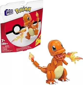 MEGA POKÉMON - detailgetreue und feuerspeiende Glumanda-Figur zum Zusammenbauen, Bauspielzeug für Kinder ab 6 Jahren, GKY96: Amazon.de: Games