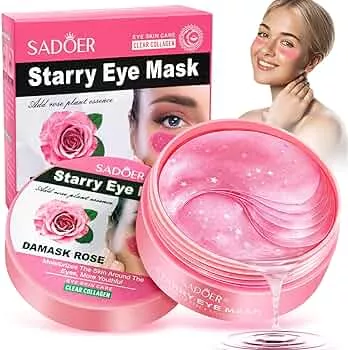 Eye Pads Eye Mask Against Dark Circles Eye Bags Wrinkles Dark Circles & Puffiness Pack of 60 Eye Pads with Hyaluronic & Collagen for Anti-Ageing (Pink) : Amazon.de: Beauty