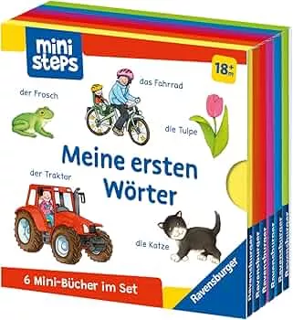 ministeps: Mein erster Bücher-Würfel: Meine ersten Wörter - Bücher-Set: 6 Kinderbücher ab 1 Jahr : Milk, Ina, Neubacher-Fesser, Monika, Kohl, Martina: Amazon.de: Bücher