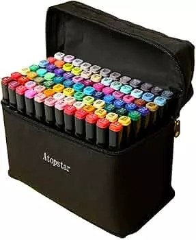 ARTHEHE 80 Farben Marker Set, Schnell Alkohol Marker Set für Erwachsene Marker Stifte Set für Manga/Design/Schule mit Lagerbasis : Amazon.de: Bürobedarf & Schreibwaren